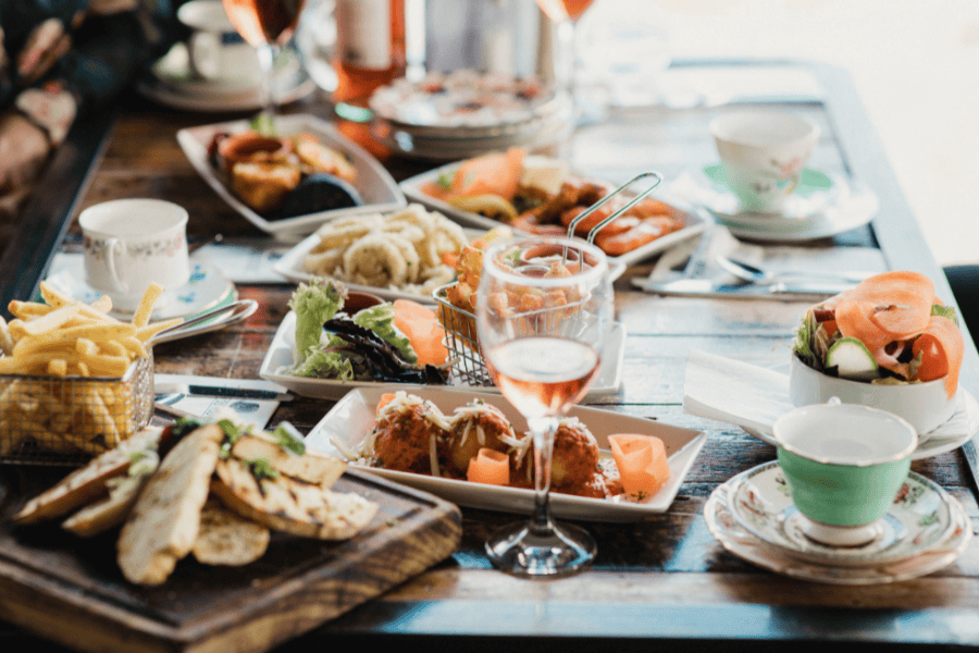 Restaurant food
